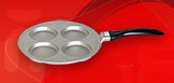 Sartén para cuatro huevos