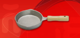 Sartén de Aluminio con Mango de Madera